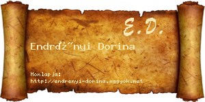Endrényi Dorina névjegykártya
